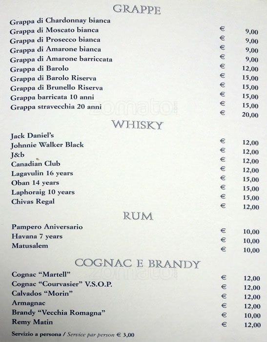 Menu di Scusate Il Ritardo 
