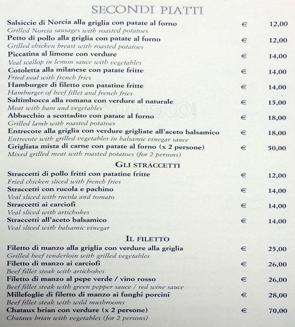 Menu di Scusate Il Ritardo 