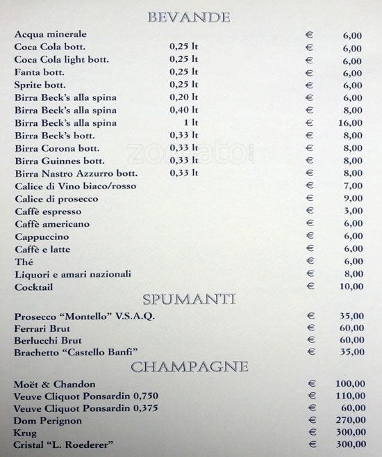Menu di Scusate Il Ritardo 