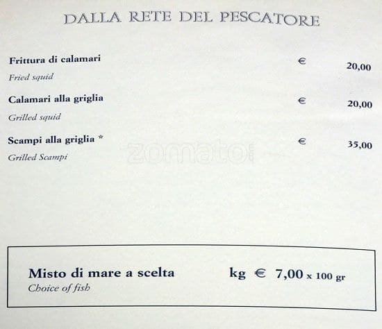 Menu di Scusate Il Ritardo 