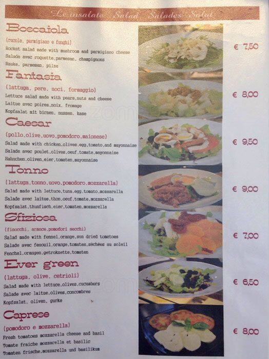 Menu di Gran Caffè Roma 