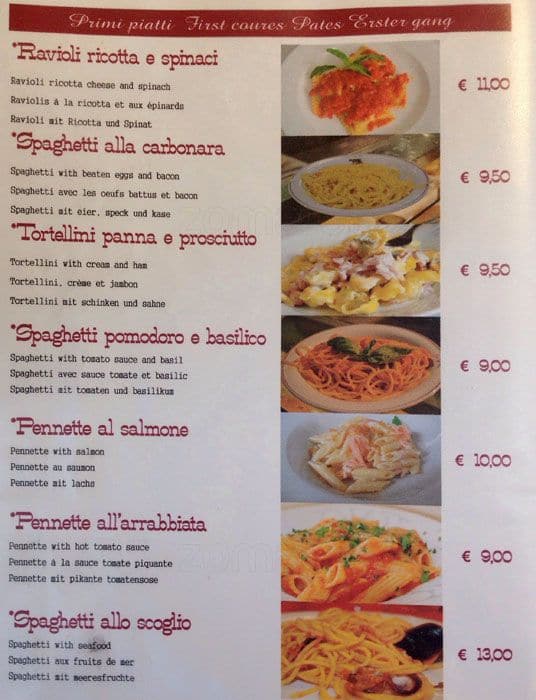 Menu di Gran Caffè Roma 