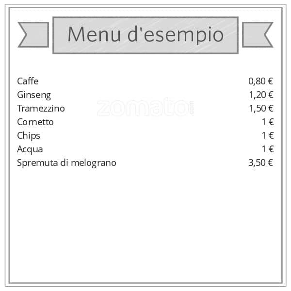 Menu di Bar Giara 