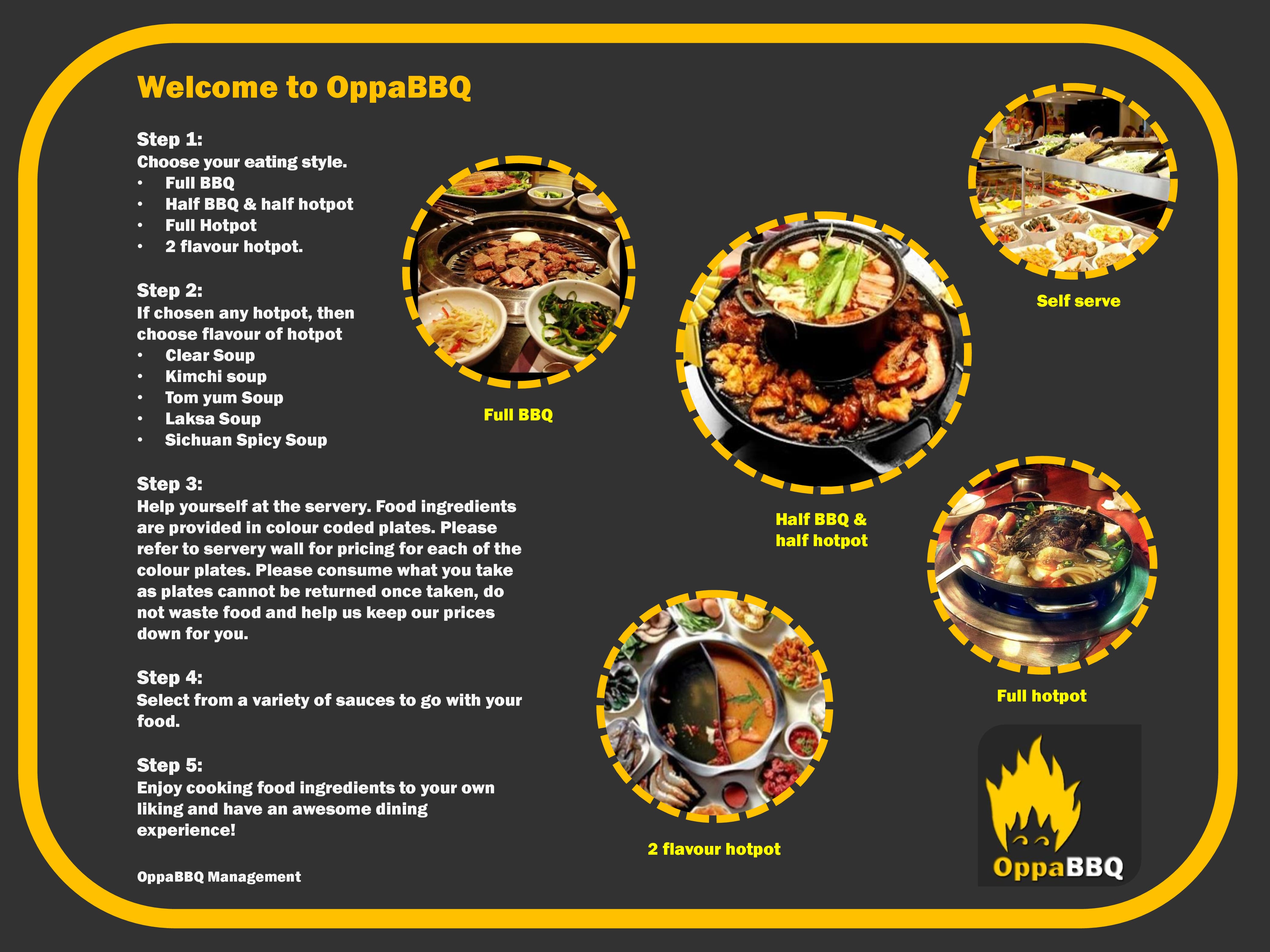 oppa's kitchen and bar menu