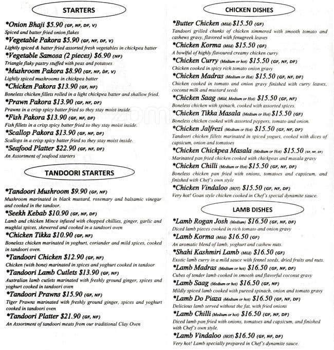 Aromas Rosebud Menu, Menu for Aromas Rosebud, Rosebud, Mornington ...