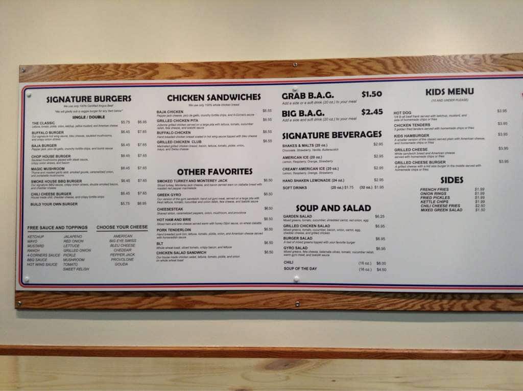 Burgers American Grill Menu, Menu for Burgers American Grill, Blue