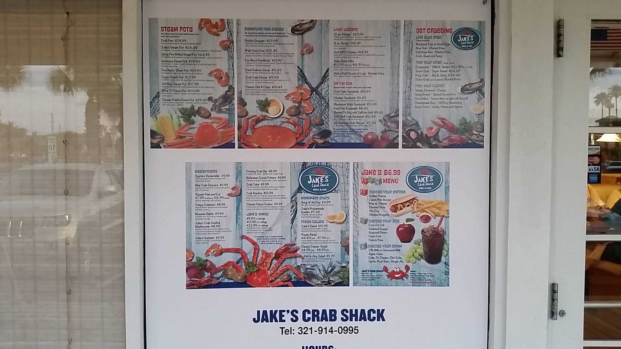 Jake's Crab Shack Grill & Bar Menu Urbanspoon/Zomato