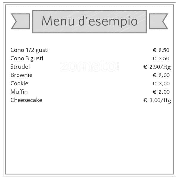 Menu di La Dolceroma 