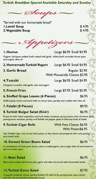 the twisted tulip menu