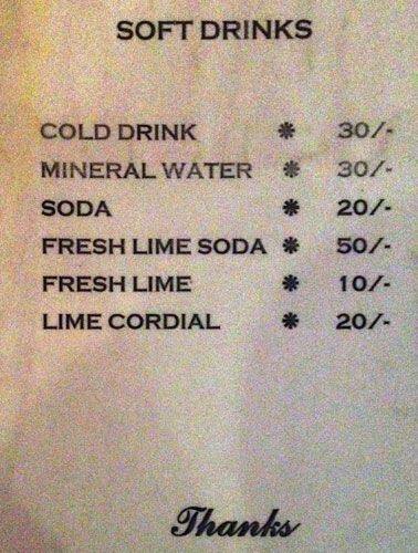 Raul's Restaurant menu