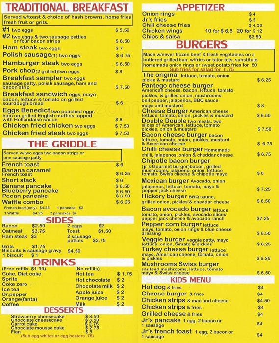 JR's Grill Menu, Menu for JR's Grill, Arlington, Arlington - Urbanspoon ...