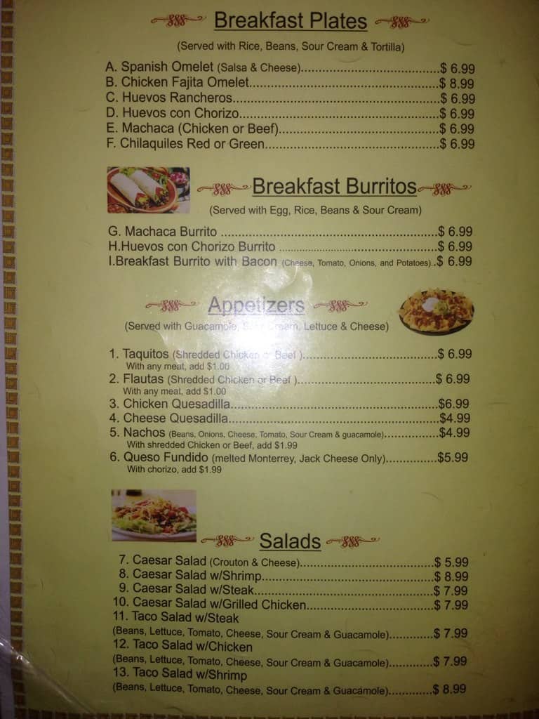 Nuevo Vallarta Grill Menu, Menu for Nuevo Vallarta Grill, Big Bear Lake