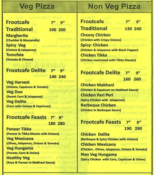 Froot Cafe Menu, Menu for Froot Cafe, Borivali East, Mumbai - Zomato