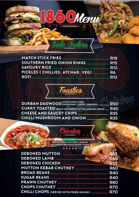 1860 Menu, Menu for 1860, Randpark Ridge, Randburg - Zomato SA