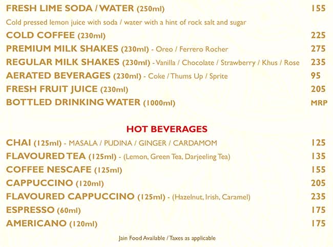 Fresh Roast (Ahmedabad) menu