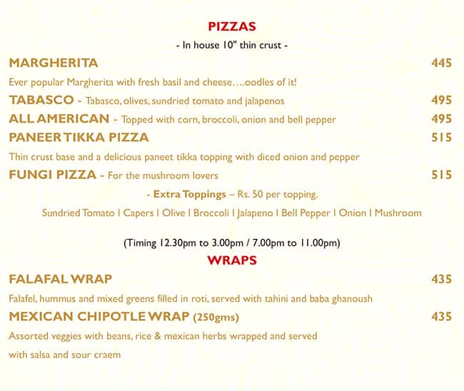 Fresh Roast (Ahmedabad) menu