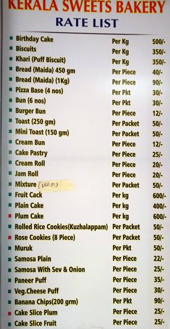 Kerala Food Items Price List CBN Applies Forex Restrictions Prices 