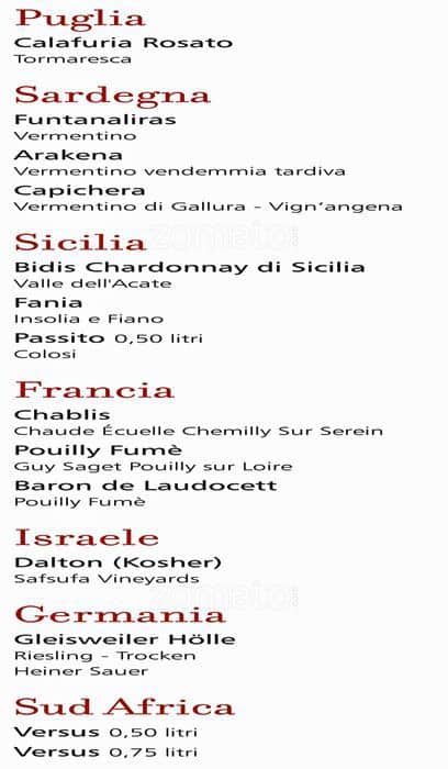 Menu di QOR - Ristorante Giapponese - Milano 