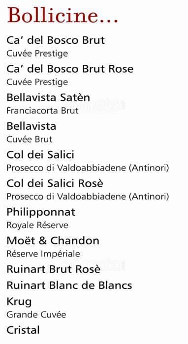 Menu di QOR - Ristorante Giapponese - Milano 