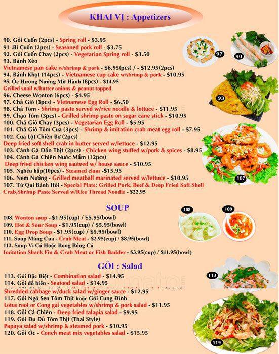 V2 menu