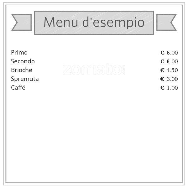 Menu di Bar Condor 