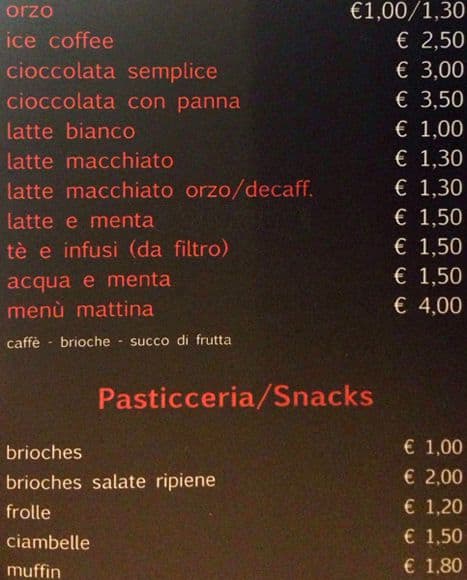 Menu di Red Bar 