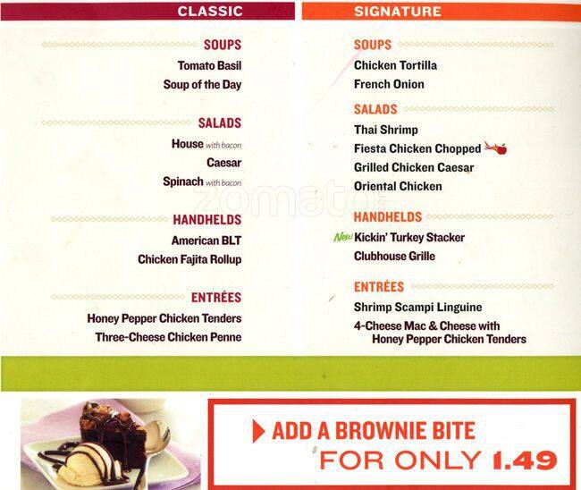 Menu at Applebee's pub & bar, Aurora, E Iliff Ave