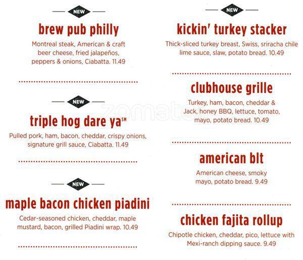 Menu at Applebee's pub & bar, Aurora, E Iliff Ave