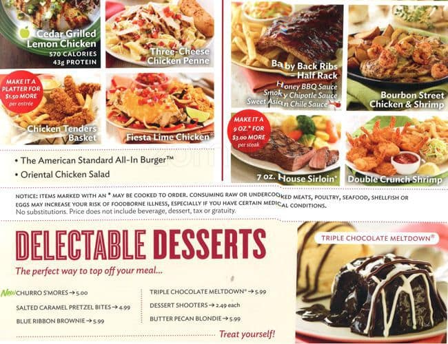 Menu at Applebee's pub & bar, Aurora, E Iliff Ave