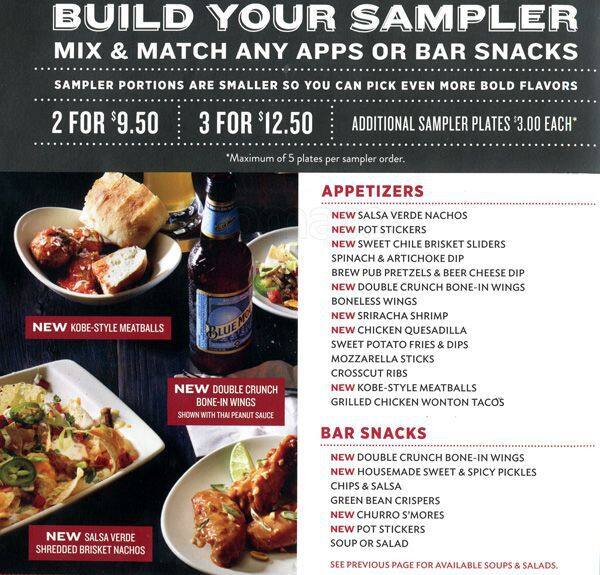 Menu at Applebee's pub & bar, Aurora, E Iliff Ave