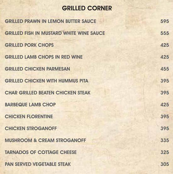 Menu at 1 Cafe Lounge, New Delhi, M 89/90