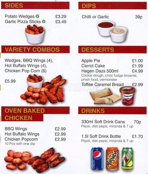 HUNGER INN menu