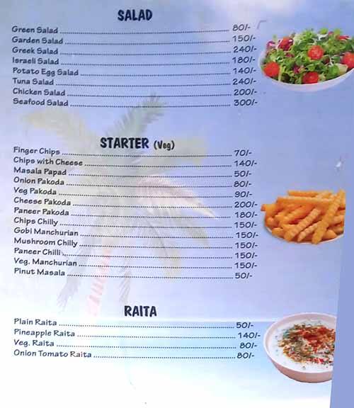 Cupid's Castle Bar& Restaurant menu