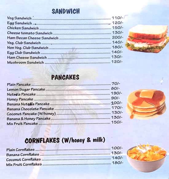 Cupid's Castle Bar& Restaurant menu