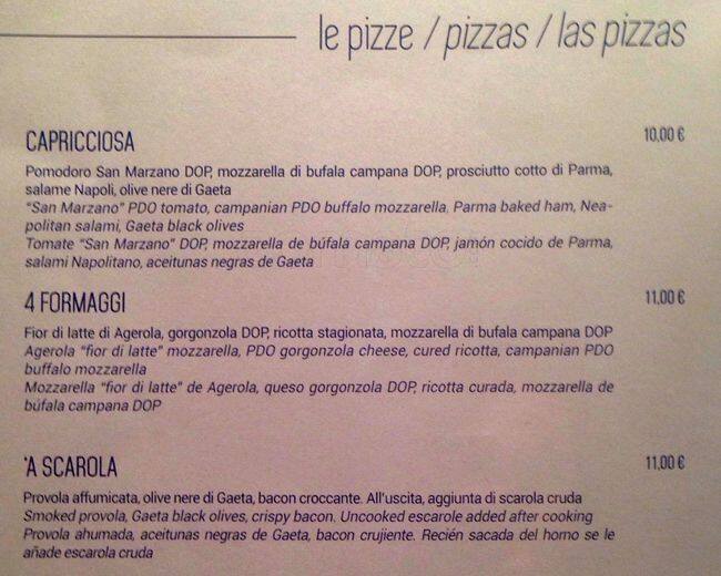 Menu di Bacicha 