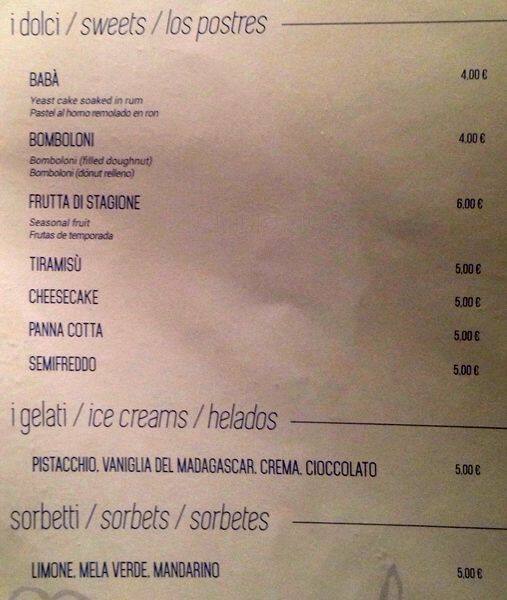 Menu di Bacicha 