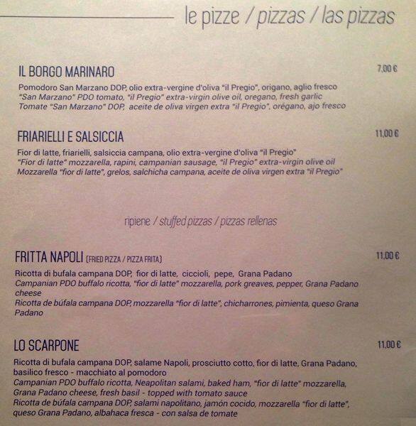 Menu di Bacicha 