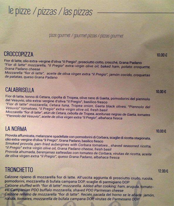 Menu di Bacicha 