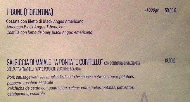 Menu di Bacicha 