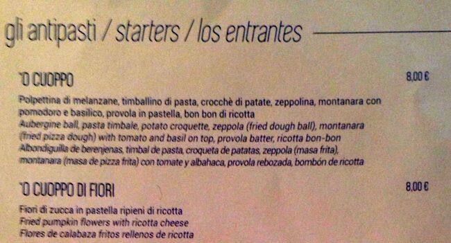 Menu di Bacicha 