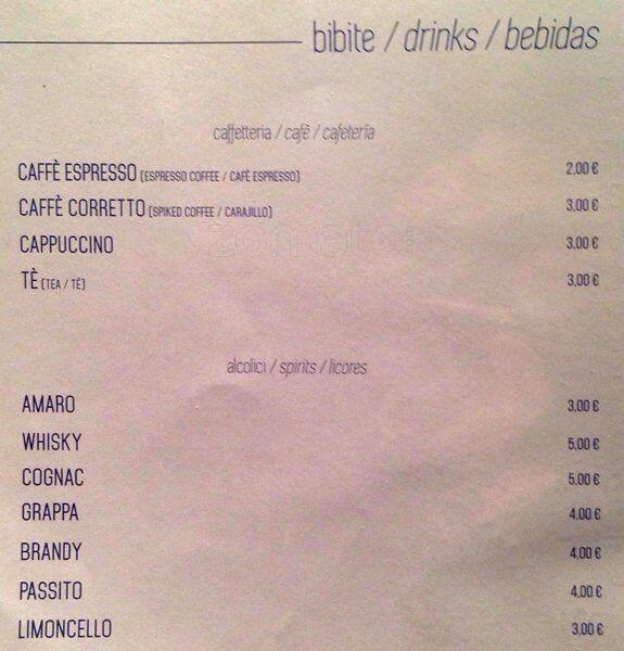 Menu di Bacicha 