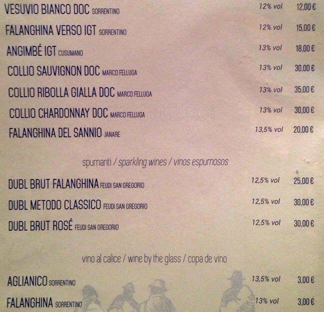 Menu di Bacicha 