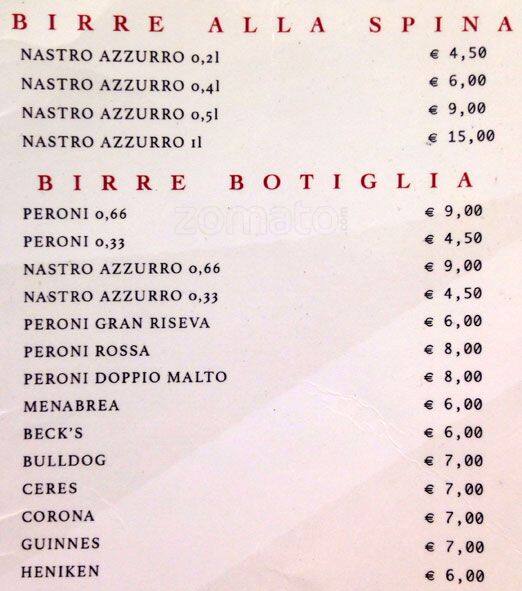 Menu di Cremeria A&J 