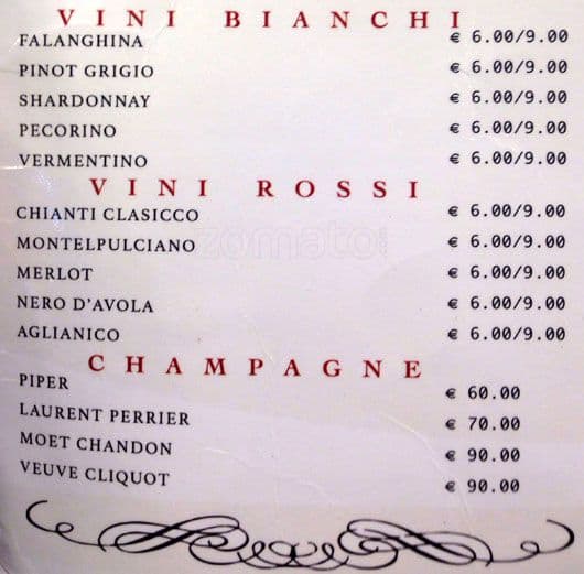 Menu di Cremeria A&J 