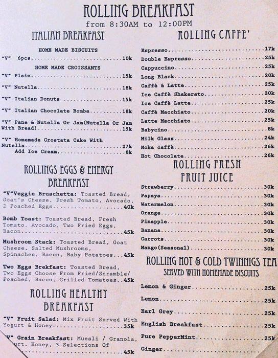 Rolling Fork Menu, Menu for Rolling Fork, Seminyak, Bali Zomato Indonesia