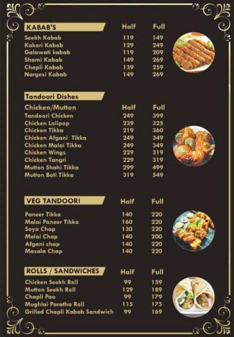 Menu of Nawab Ae Kabab, Sector 7, Dwarka, New Delhi