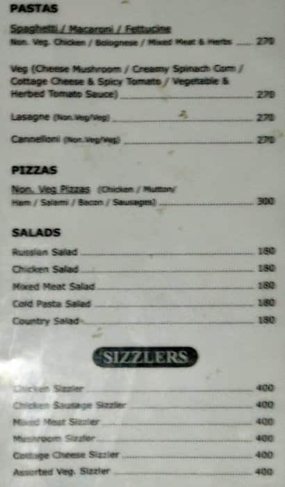 THE GHETTO menu