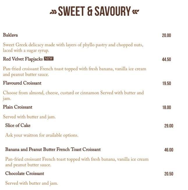 Speisekarte von The Bread Basket cafe, Johannesburg, L077