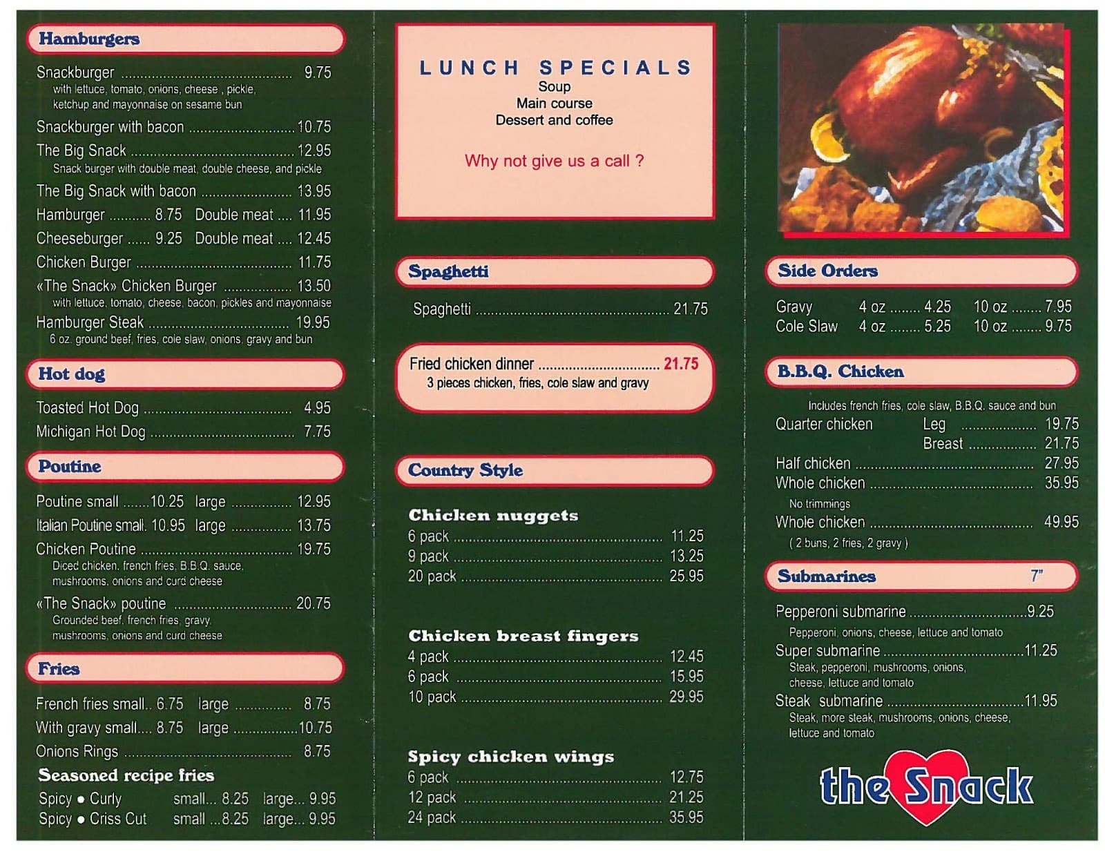 K menu. K menu