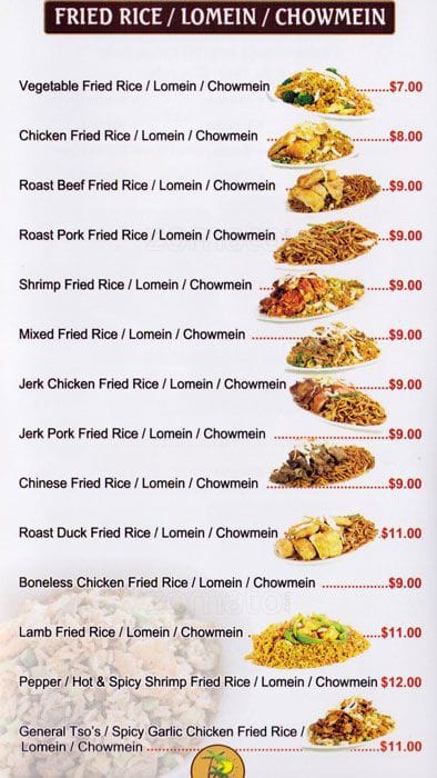 Caribbean Delights, Queens Village Menu